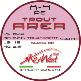 Key West Trout Area Tournament Super PE #0.2 0.06mm 500mt X-4 Pink